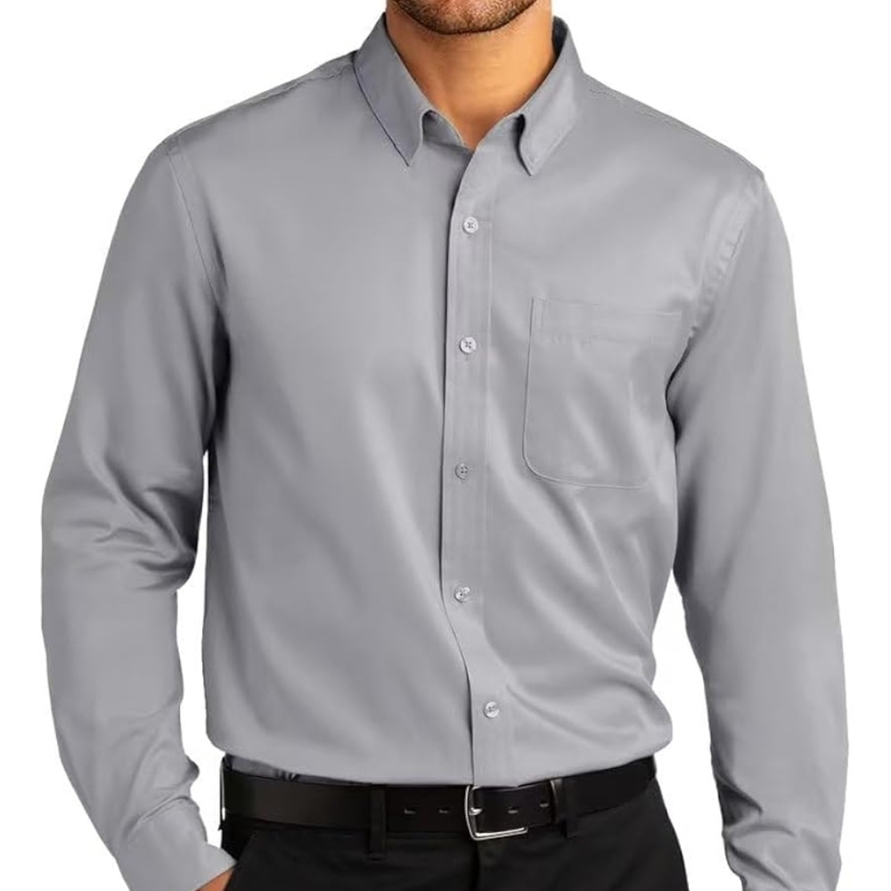 Men's Gray Dress Shirt